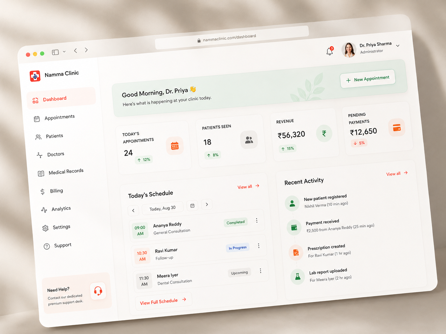 Analytics Dashboard